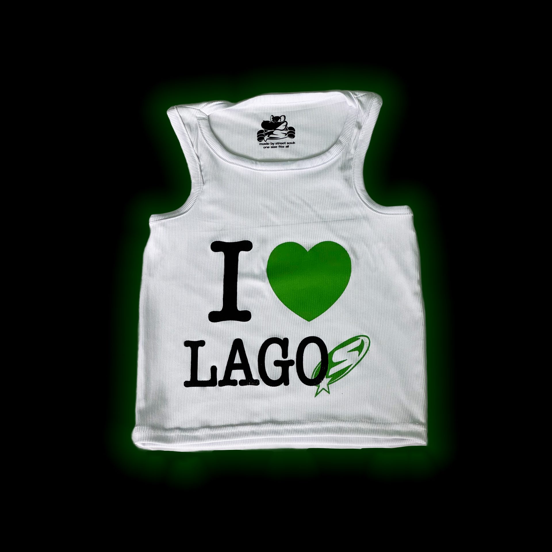 I Love Lagos Tank Top (White)